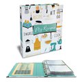 Better Kitchen Products Recipe Binder, 8.5in. x 9.5in. 3 Ring Binder Organizer Set, Vintage Kitchen Design 97300